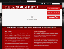 Tablet Screenshot of lloydnoblecenter.com